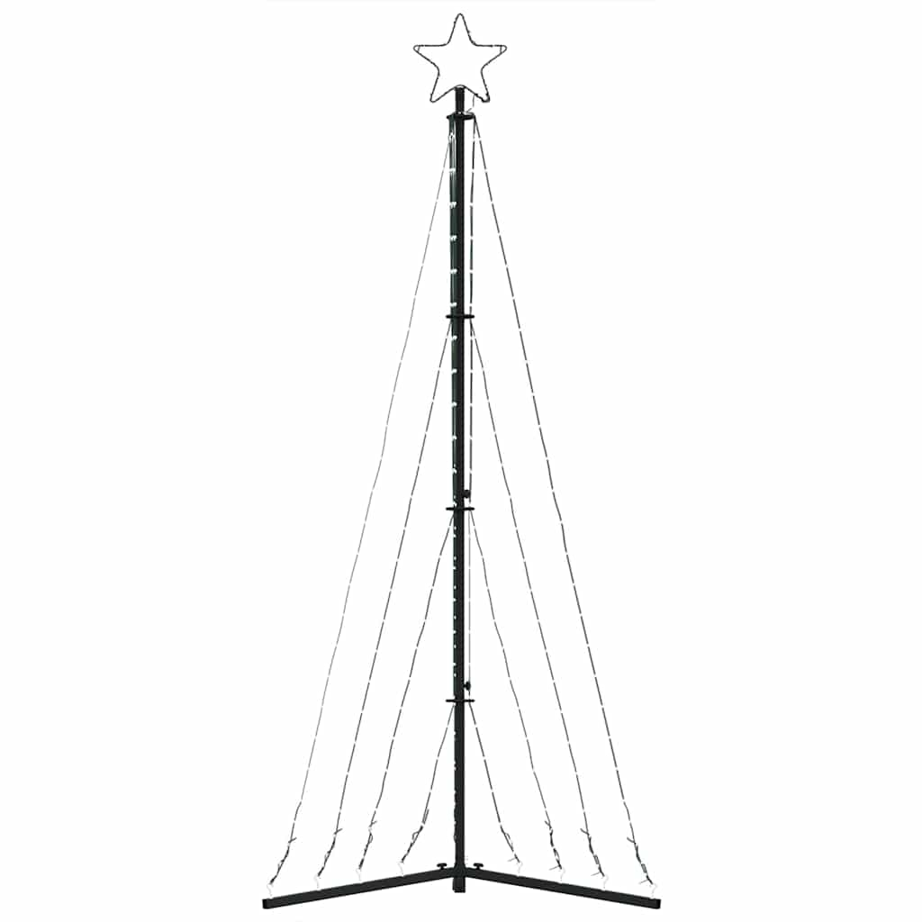 vidaXL Luces para árbol de Navidad 339 LEDs blanco cálido 182 cm