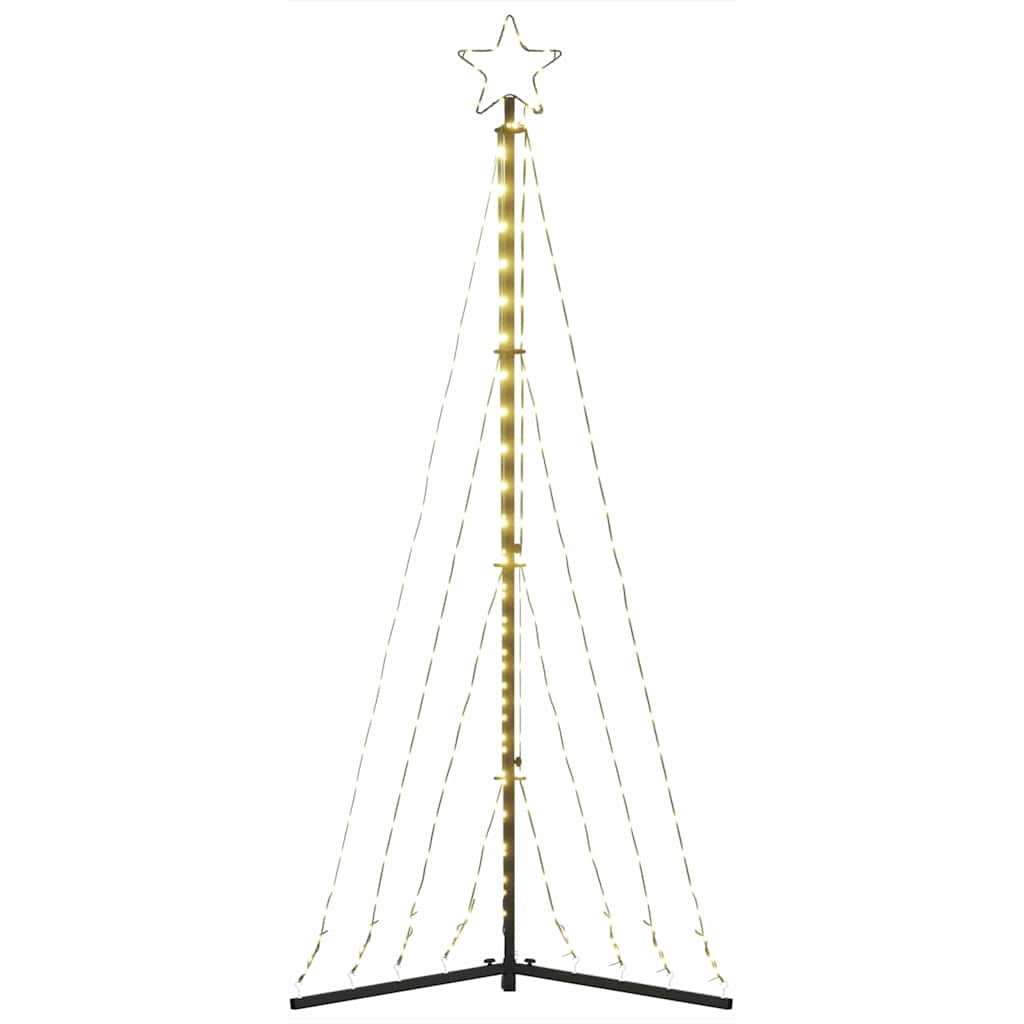 vidaXL Luces para árbol de Navidad 339 LEDs blanco cálido 182 cm