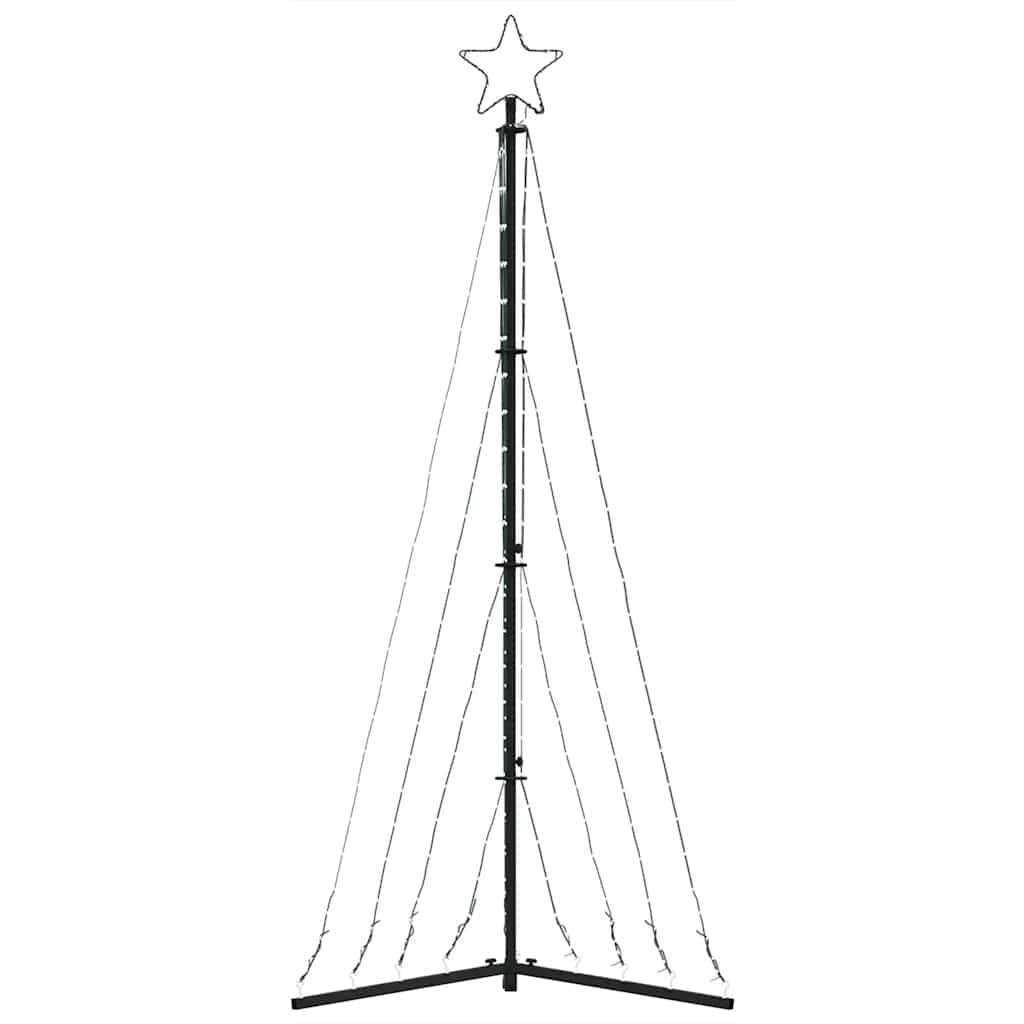 vidaXL Luces para árbol de Navidad 339 LEDs blanco frío 182 cm