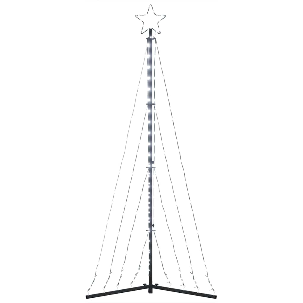 vidaXL Luces para árbol de Navidad 339 LEDs blanco frío 182 cm