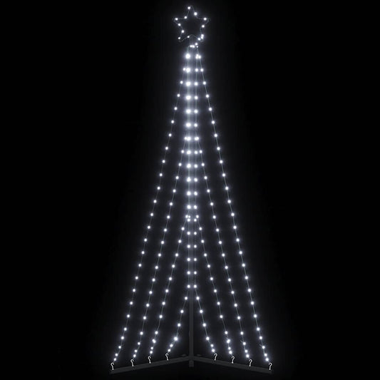 vidaXL Luces para árbol de Navidad 339 LEDs blanco frío 182 cm