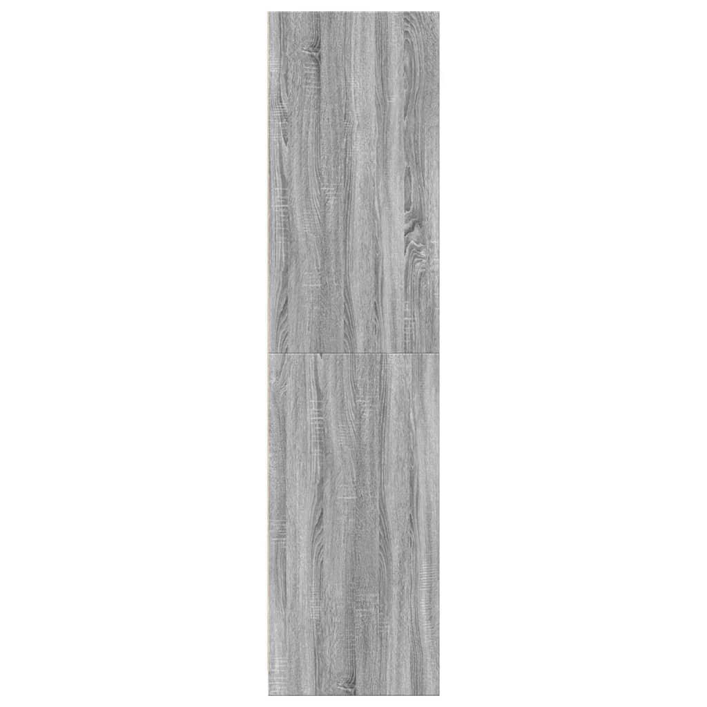 vidaXL Armario de madera de ingeniería gris Sonoma 30x50x200 cm