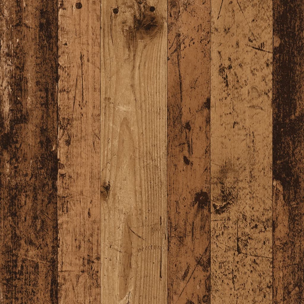 vidaXL Armario de madera de ingeniería madera envejecida 30x50x200 cm