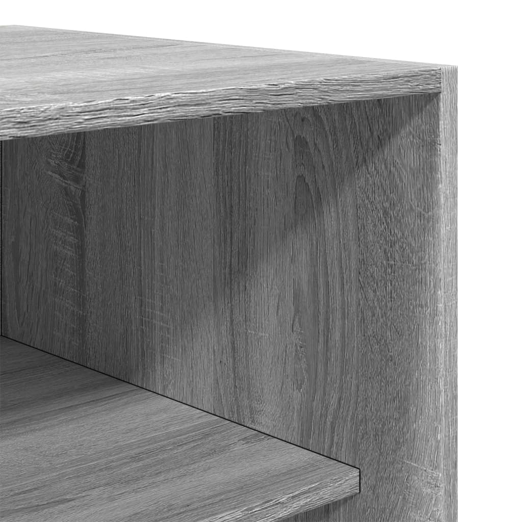 vidaXL Armario de madera de ingeniería gris Sonoma 80x50x200 cm