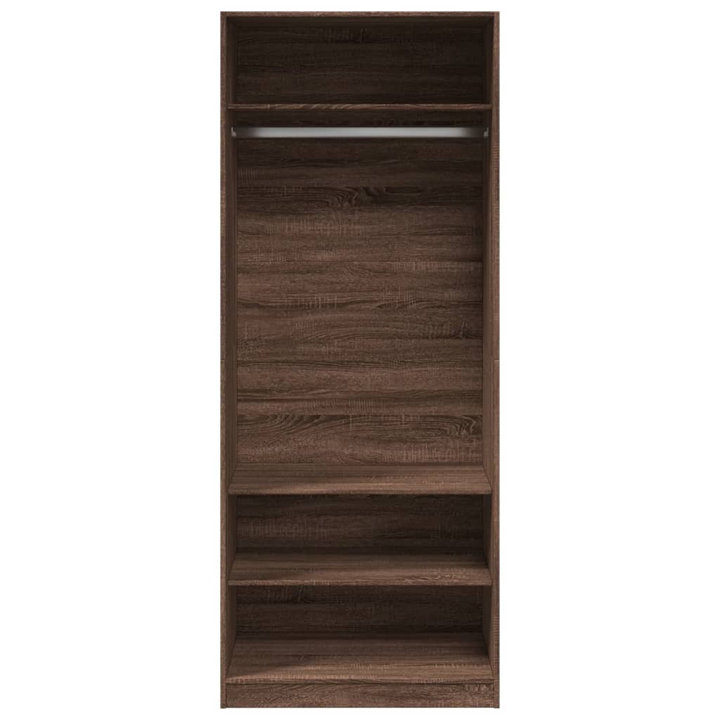 vidaXL Armario madera de ingeniería color roble marrón 80x50x200 cm