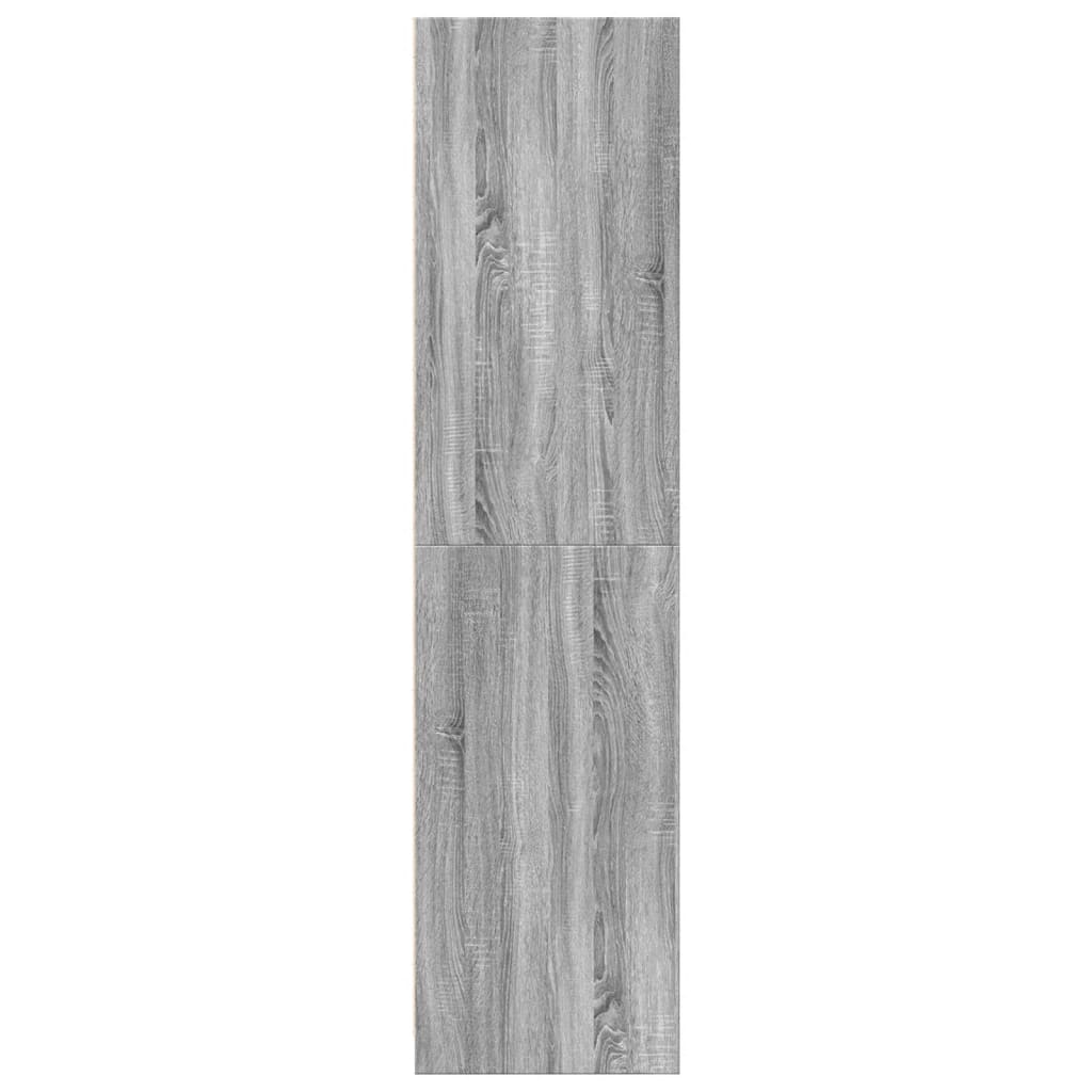 vidaXL Armario de madera de ingeniería gris Sonoma 50x50x200 cm