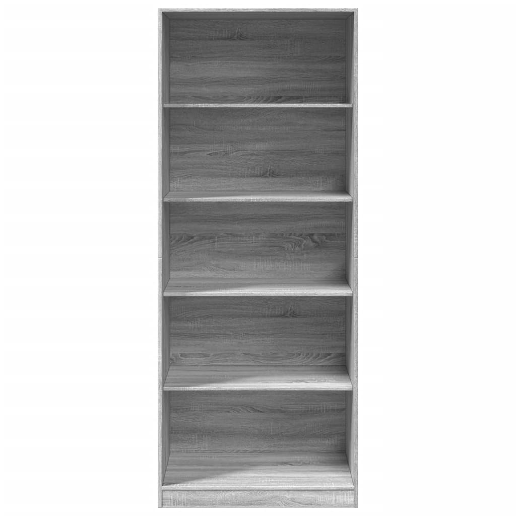 vidaXL Armario de madera de ingeniería gris Sonoma 80x50x200 cm