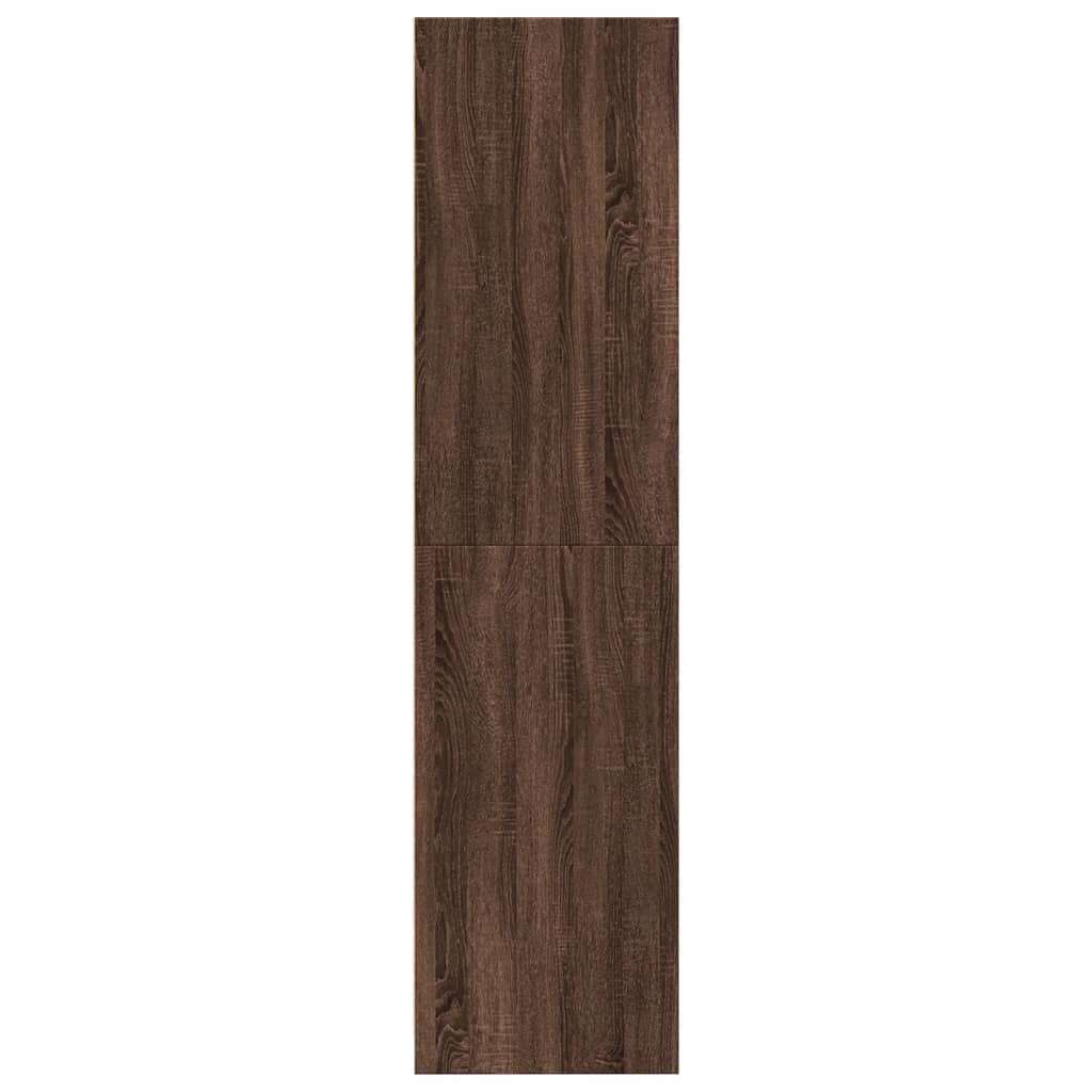 vidaXL Armario madera de ingeniería color roble marrón 80x50x200 cm