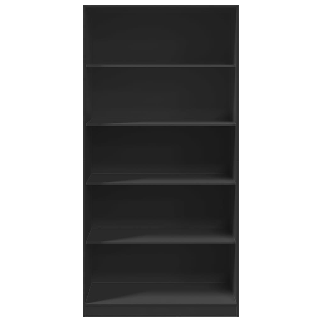 vidaXL Armario de madera contrachapada negro 100x50x200 cm