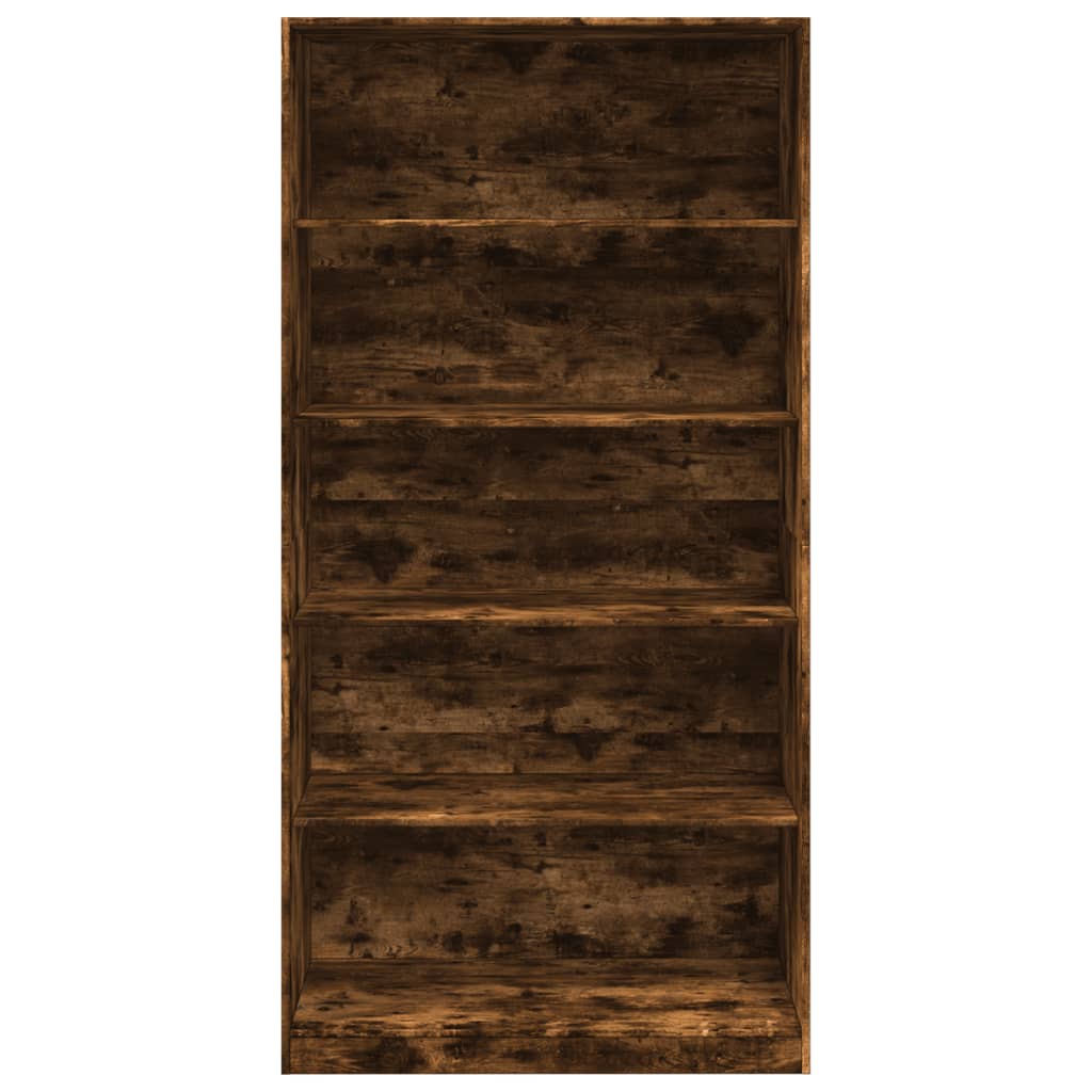 vidaXL Armario madera contrachapada color roble ahumado 100x50x200 cm