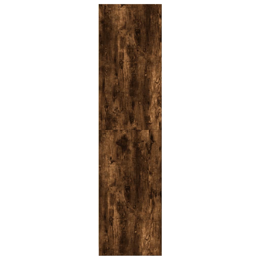 vidaXL Armario madera contrachapada color roble ahumado 100x50x200 cm