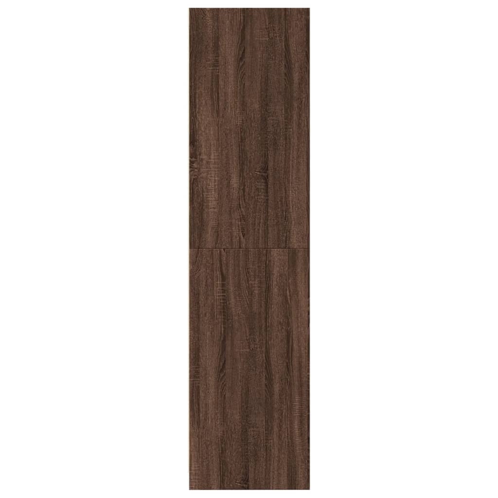 vidaXL Armario madera contrachapada color roble marrón 100x50x200 cm