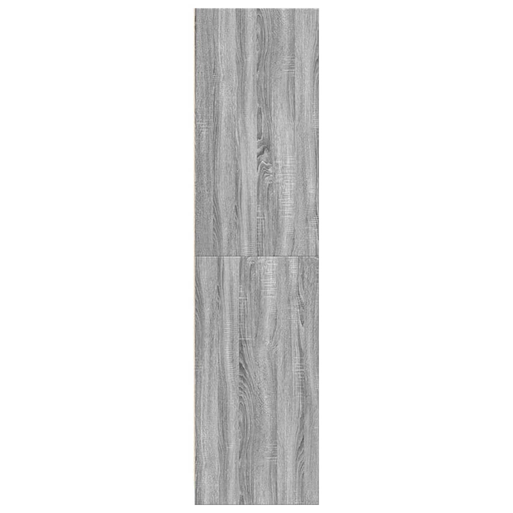 vidaXL Armario de madera de ingeniería gris Sonoma 30x50x200 cm