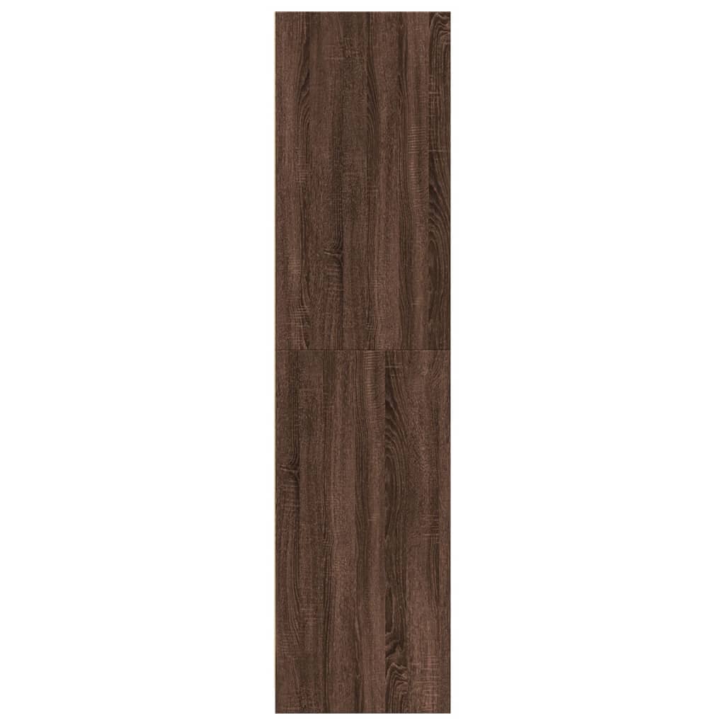 vidaXL Armario madera de ingeniería color roble marrón 80x50x200 cm