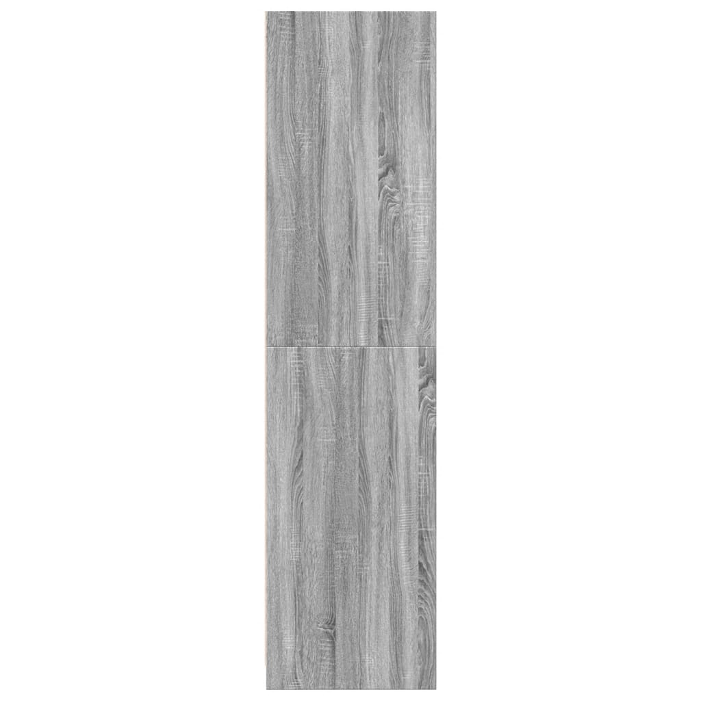 vidaXL Armario de madera contrachapada gris Sonoma 100x50x200 cm