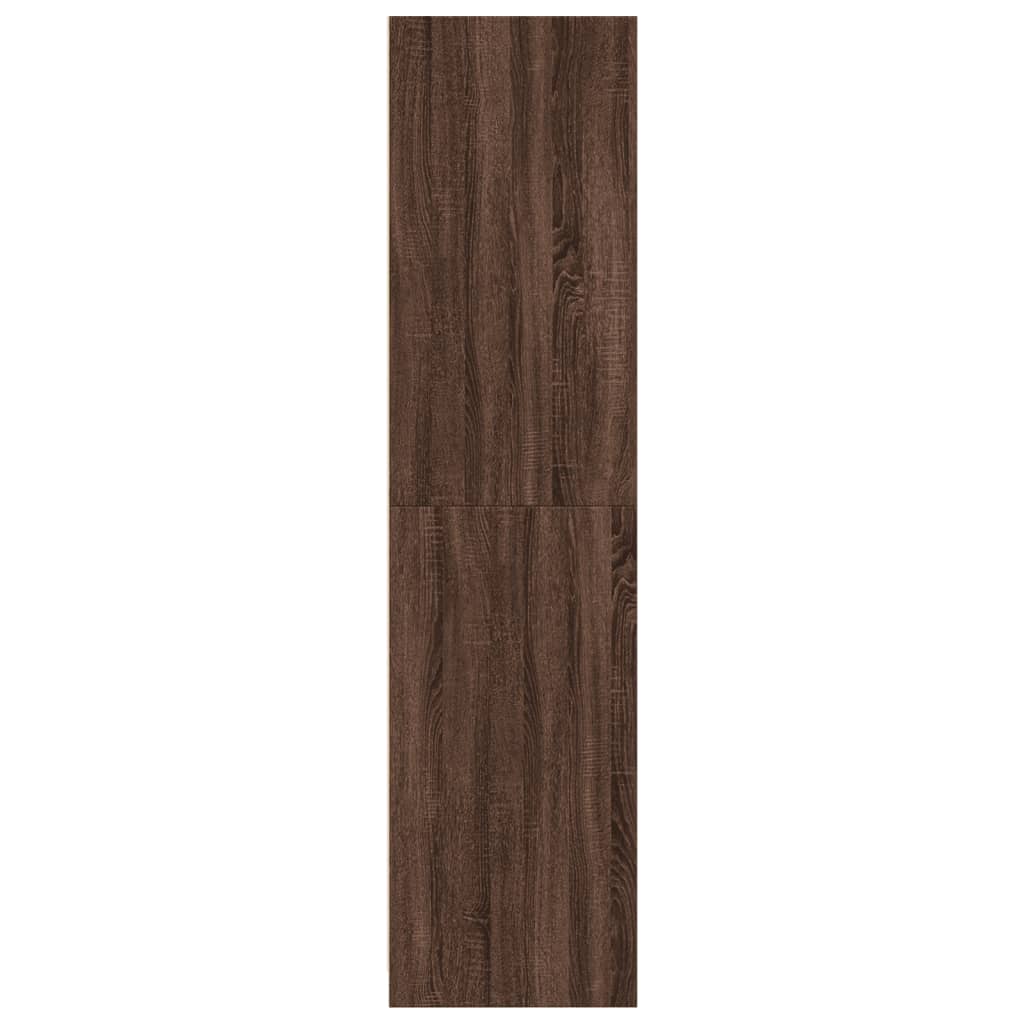 vidaXL Armario madera contrachapada color roble marrón 100x50x200 cm