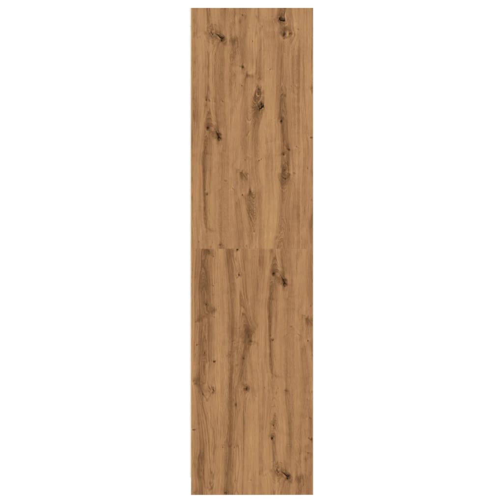 vidaXL Armario de madera de ingeniería roble artesanal 100x50x200 cm