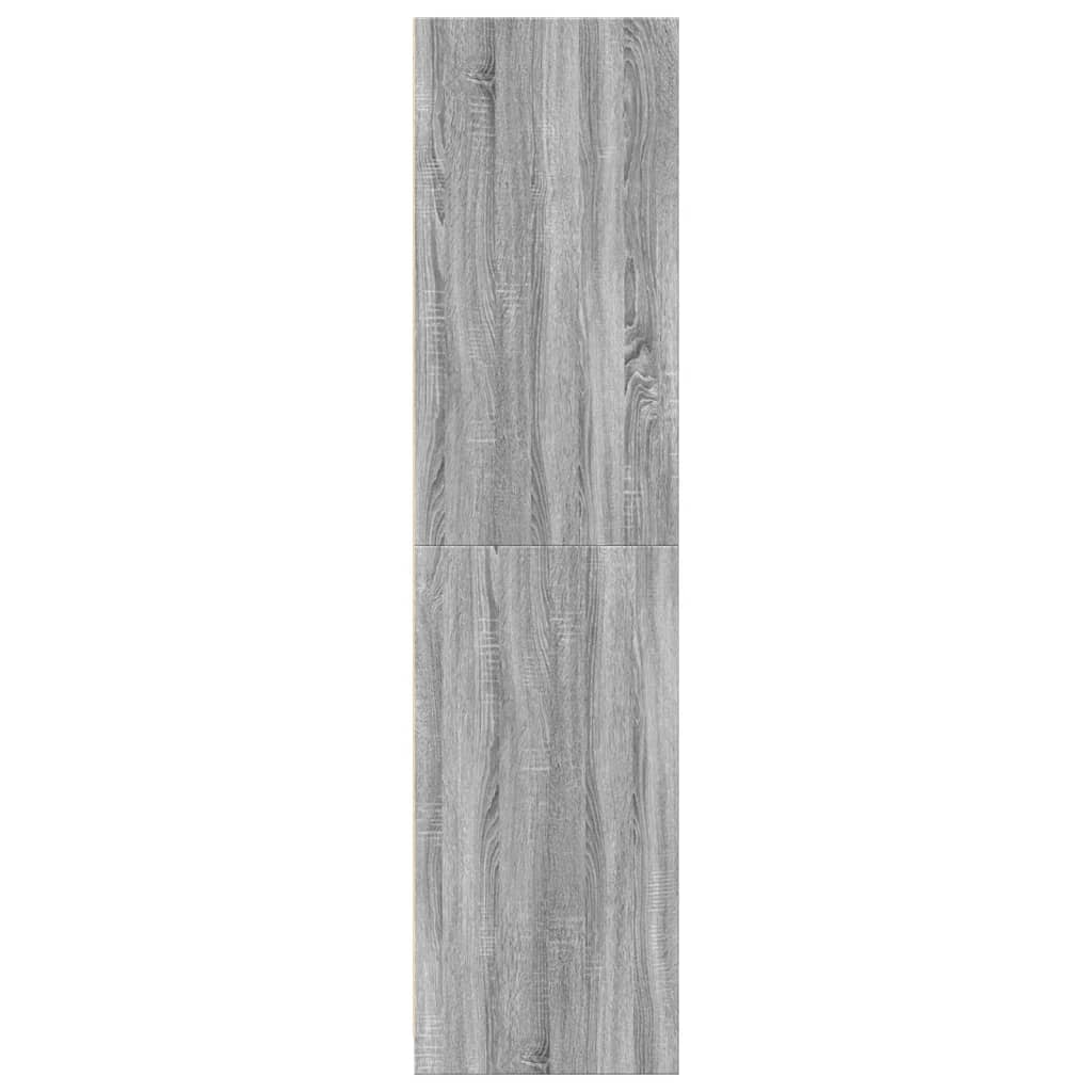 vidaXL Armario de madera de ingeniería gris Sonoma 30x50x200 cm