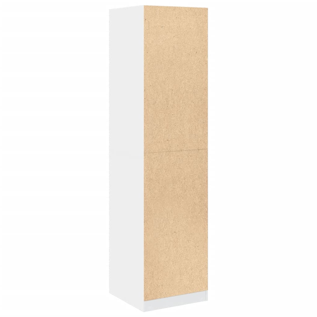 vidaXL Armario de madera contrachapada blanco 50x50x200 cm