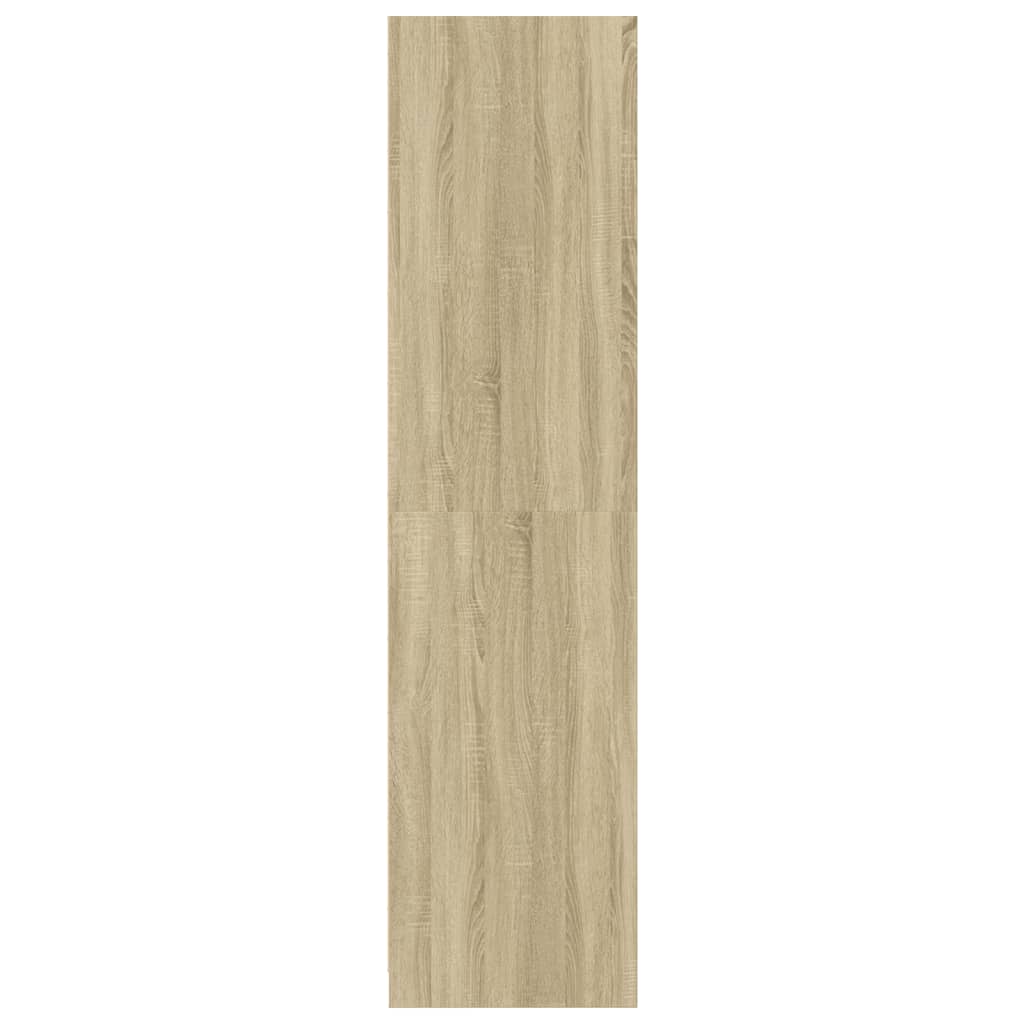 vidaXL Armario de madera contrachapada color roble 50x50x200 cm