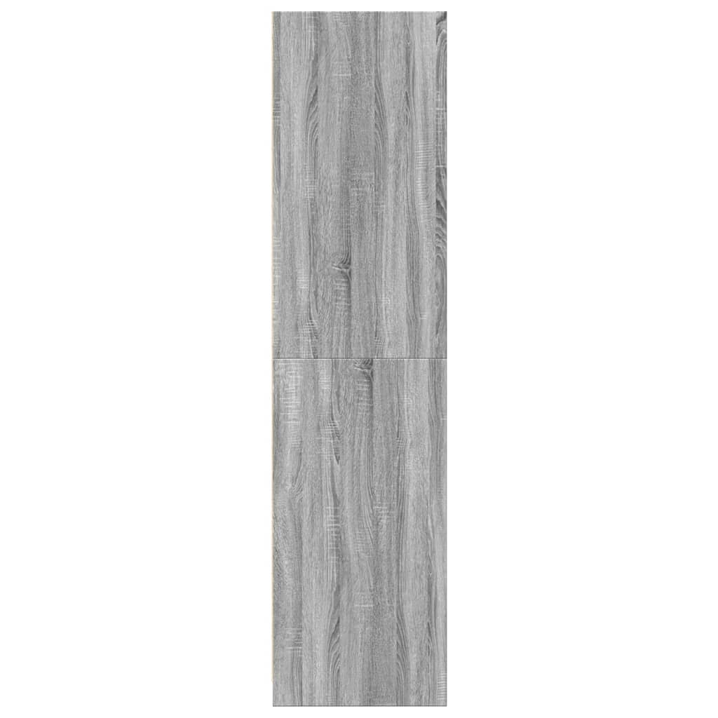 vidaXL Armario de madera de ingeniería gris Sonoma 50x50x200 cm