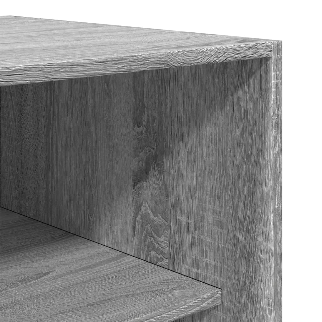 vidaXL Armario de madera de ingeniería gris Sonoma 50x50x200 cm