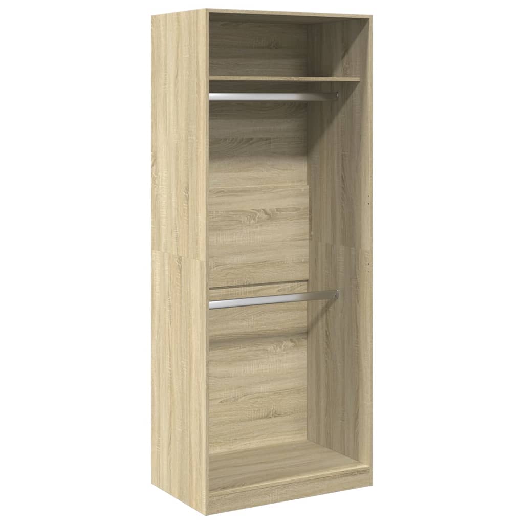 vidaXL Armario de madera de ingeniería roble Sonoma 80x50x200 cm