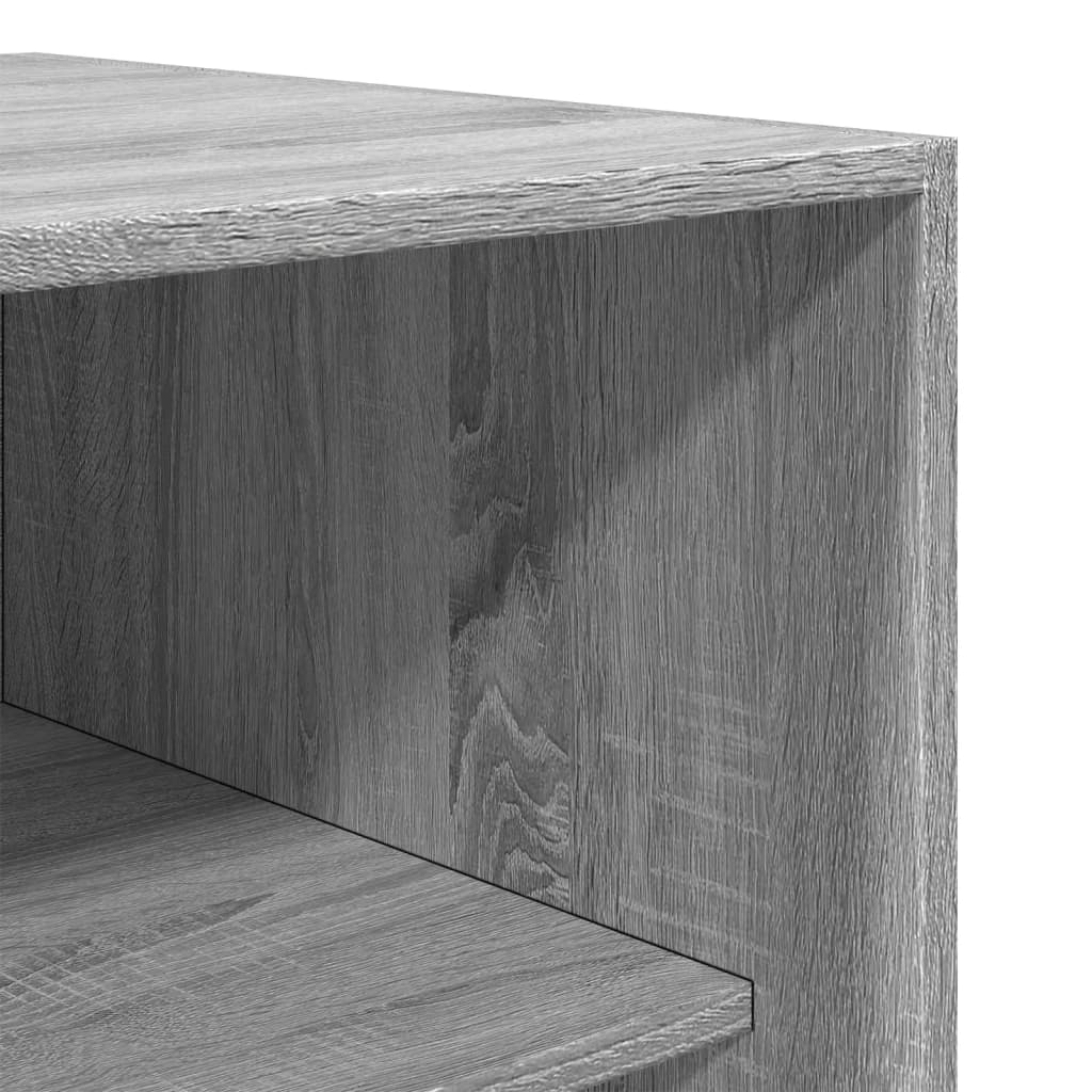 vidaXL Armario de madera de ingeniería gris Sonoma 80x50x200 cm