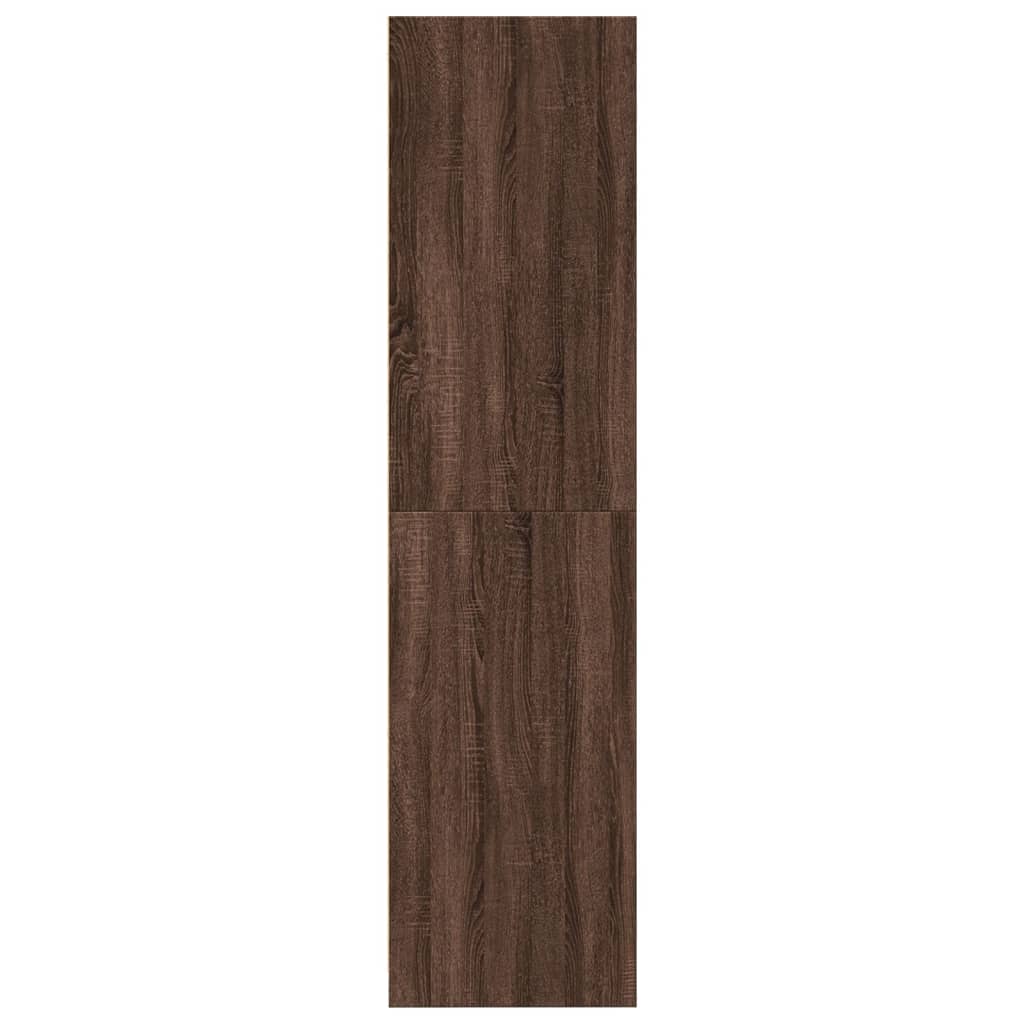 vidaXL Armario madera de ingeniería color roble marrón 80x50x200 cm