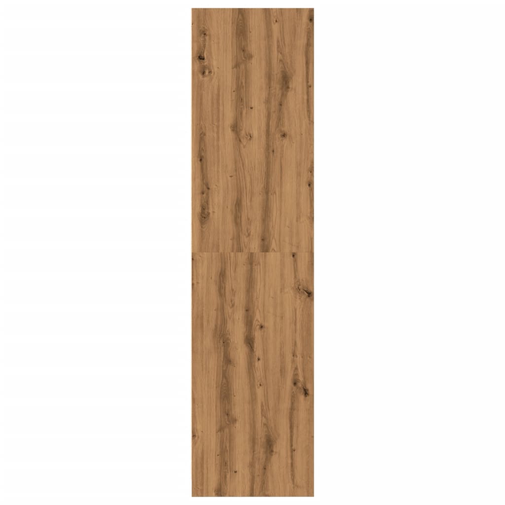 vidaXL Armario de madera de ingeniería roble artesanal 80x50x200 cm