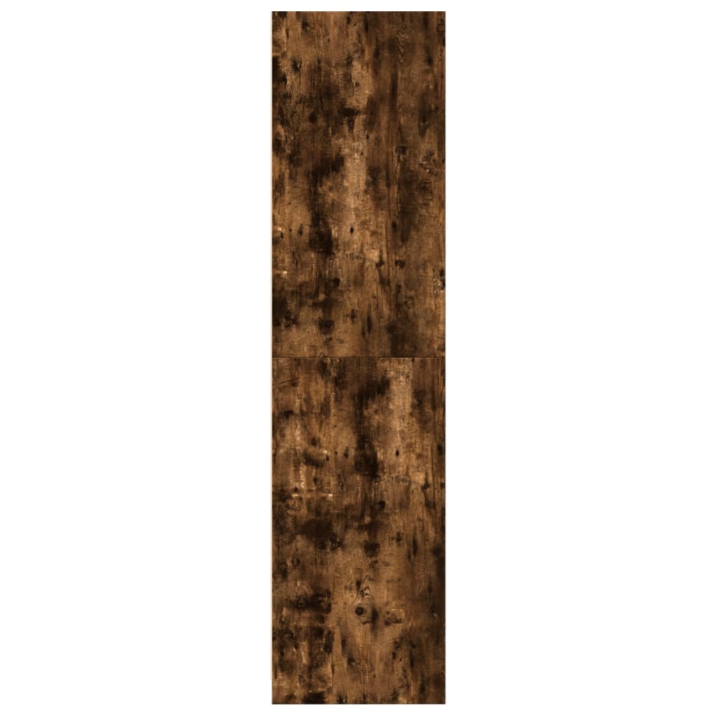 vidaXL Armario madera contrachapada color roble ahumado 100x50x200 cm