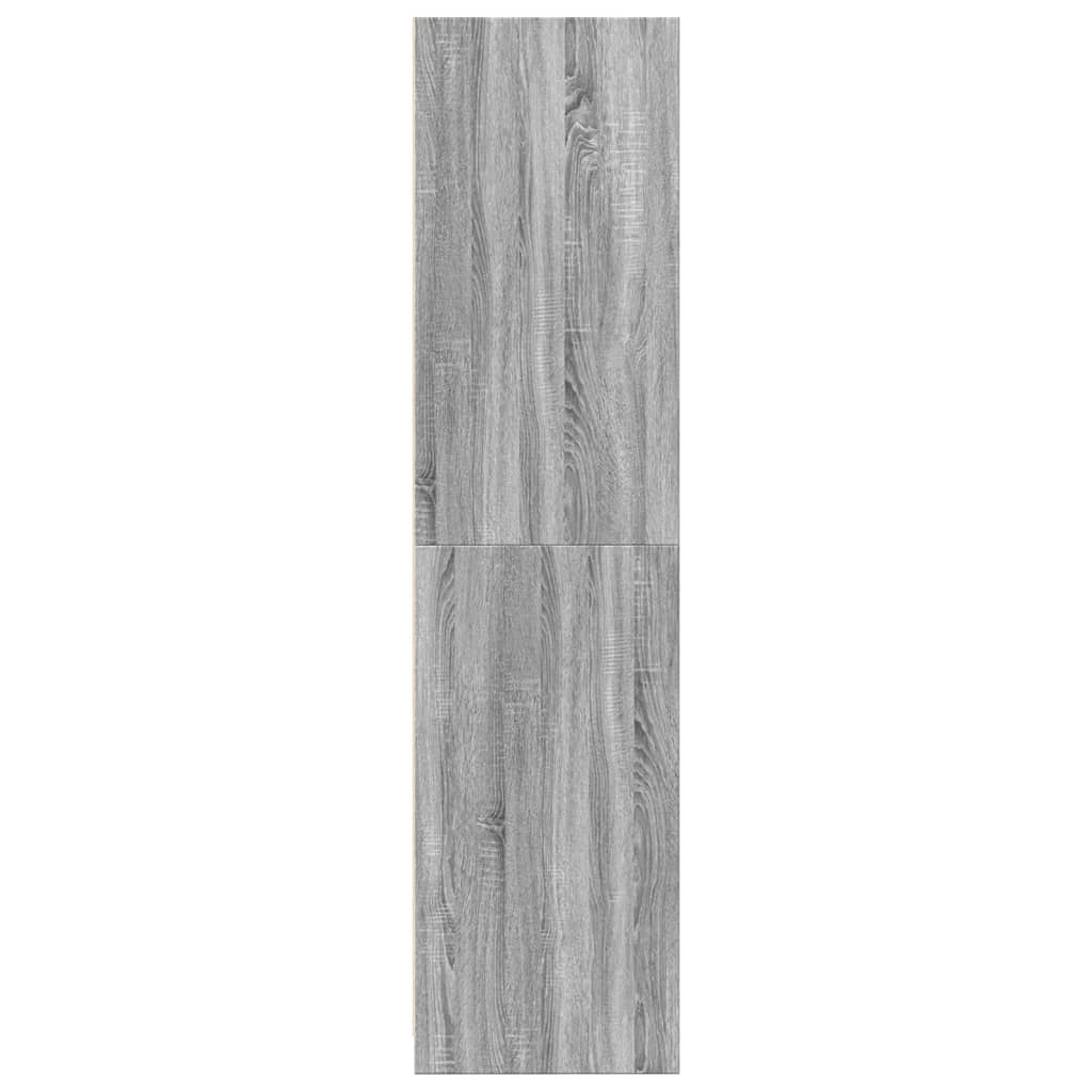 vidaXL Armario de madera contrachapada gris Sonoma 100x50x200 cm