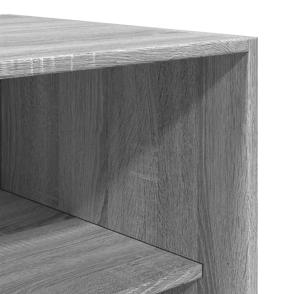 vidaXL Armario de madera contrachapada gris Sonoma 100x50x200 cm