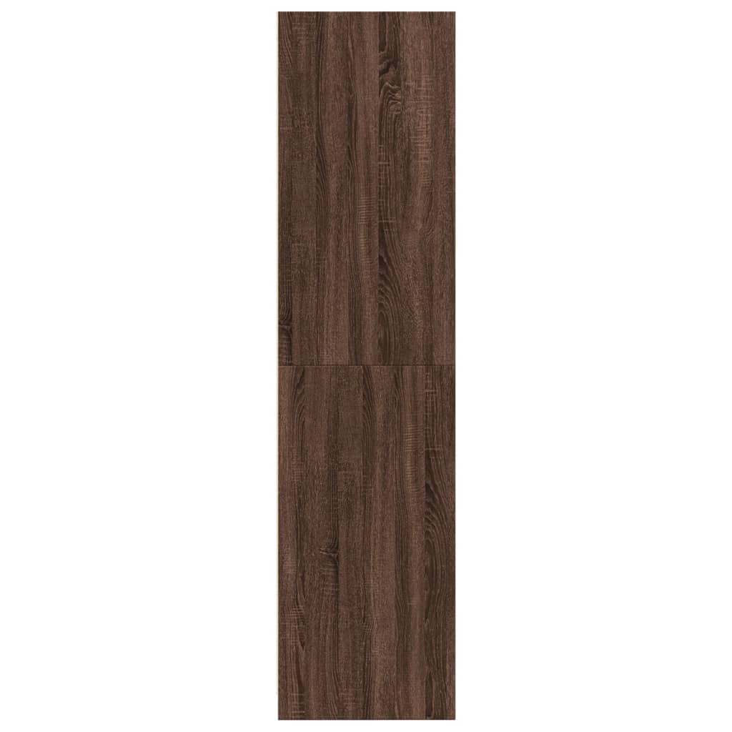 vidaXL Armario madera contrachapada color roble marrón 100x50x200 cm