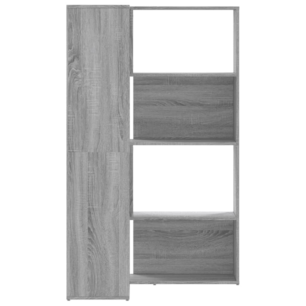 vidaXL Estantería de esquina 4 niveles madera gris Sonoma 85x85x140 cm