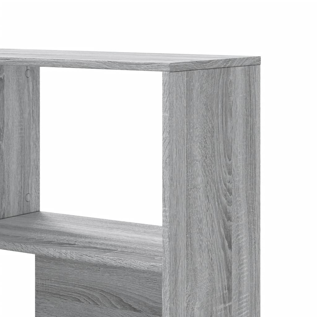 vidaXL Estantería de esquina 4 niveles madera gris Sonoma 85x85x140 cm