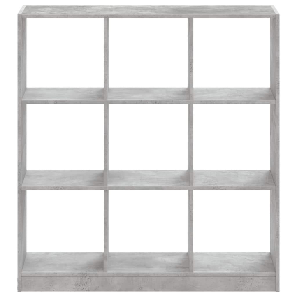 vidaXL Estantería de madera de ingeniería gris hormigón 102x32x108 cm