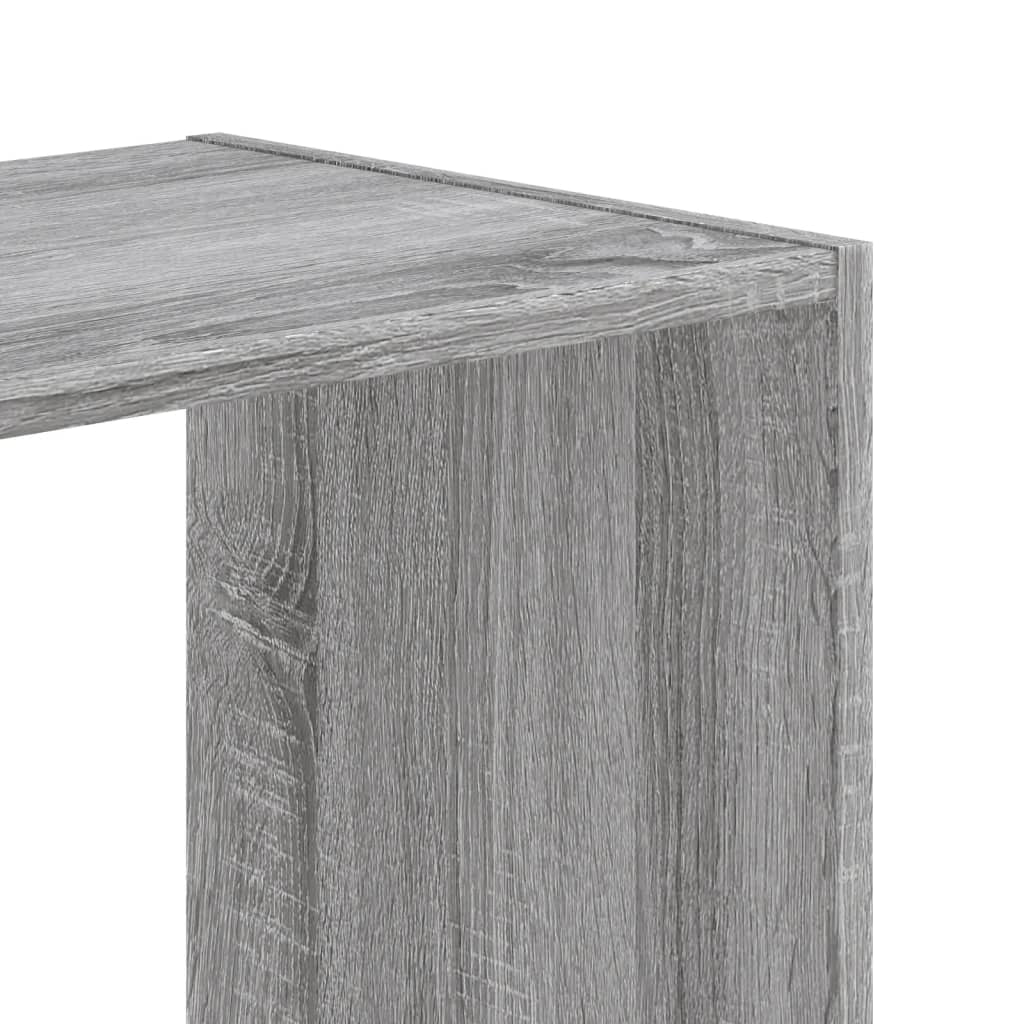 vidaXL Estantería madera de ingeniería gris Sonoma 102x32x108 cm