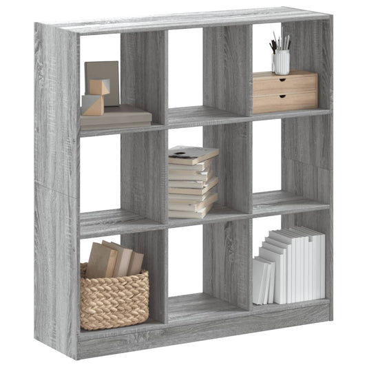 vidaXL Estantería madera de ingeniería gris Sonoma 102x32x108 cm