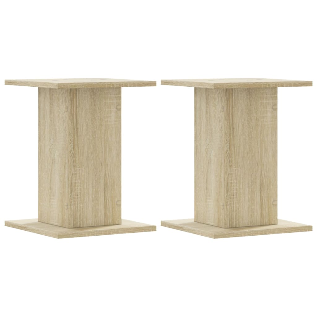 vidaXL Soportes para plantas 2 uds madera roble Sonoma 30x30x40 cm