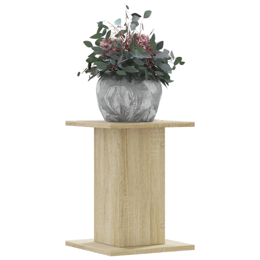 vidaXL Soportes para plantas 2 uds madera roble Sonoma 30x30x40 cm