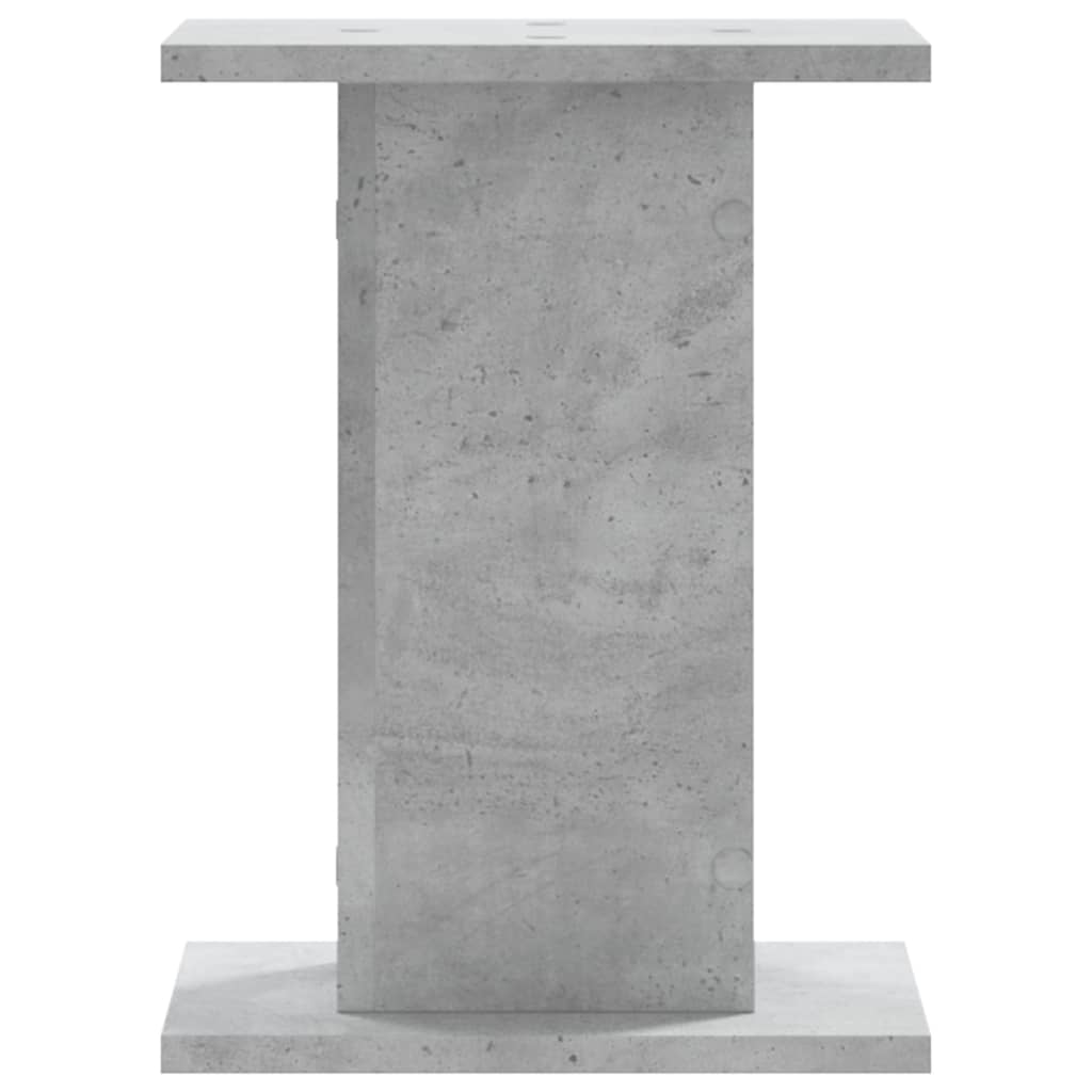 vidaXL Soportes para plantas 2 uds madera gris hormigón 30x30x40 cm