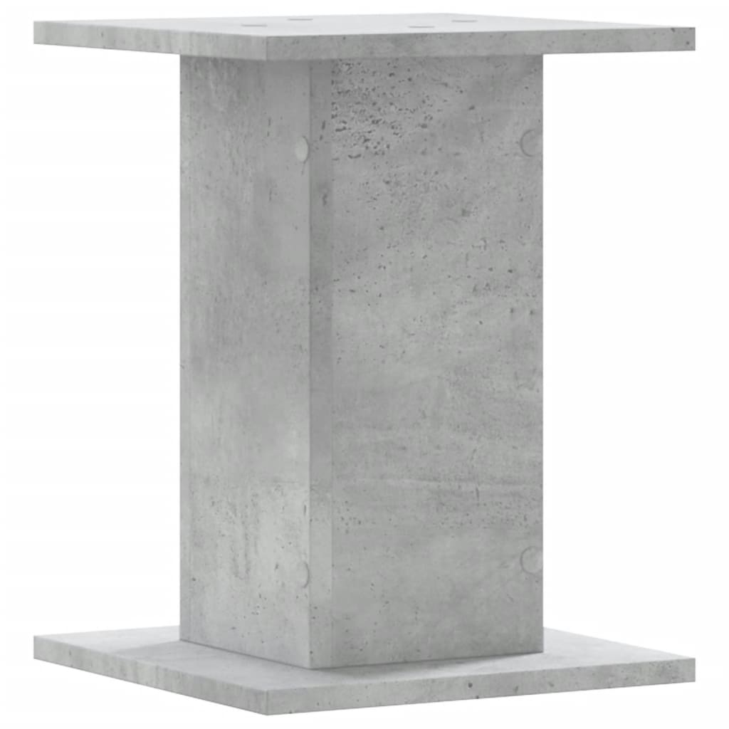 vidaXL Soportes para plantas 2 uds madera gris hormigón 30x30x40 cm