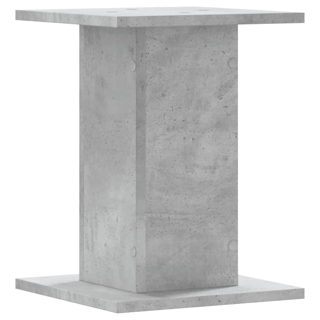 vidaXL Soportes para plantas 2 uds madera gris hormigón 30x30x40 cm