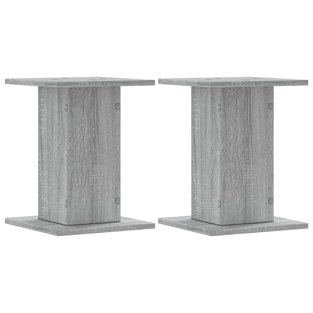 vidaXL Soportes para plantas 2 uds madera gris Sonoma 30x30x40 cm