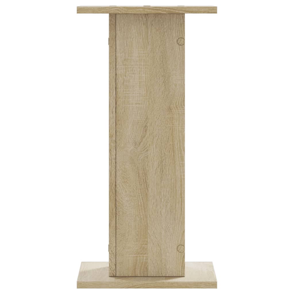 vidaXL Soportes de plantas 2 uds madera roble Sonoma 30x30x60 cm