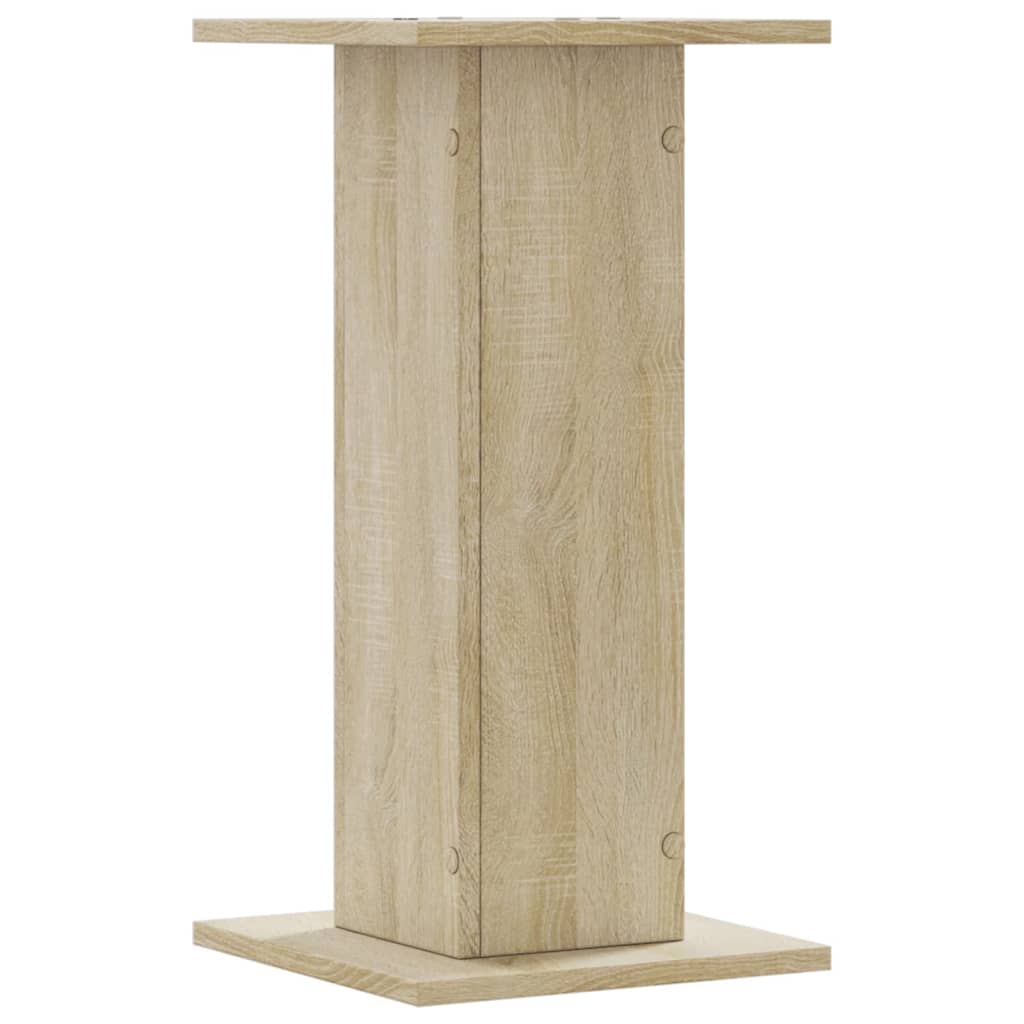 vidaXL Soportes de plantas 2 uds madera roble Sonoma 30x30x60 cm