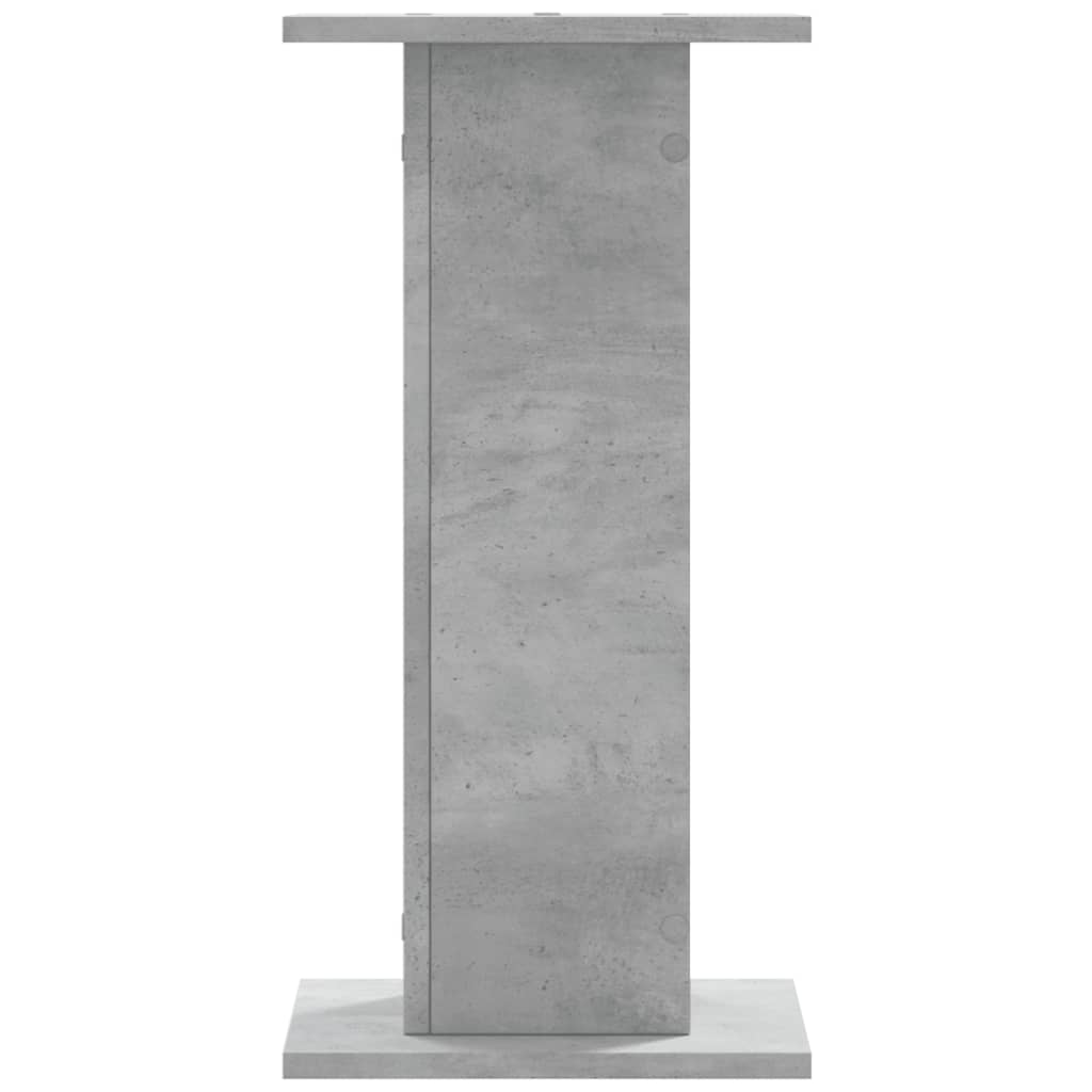 vidaXL Soportes de plantas 2 uds madera gris hormigón 30x30x60 cm