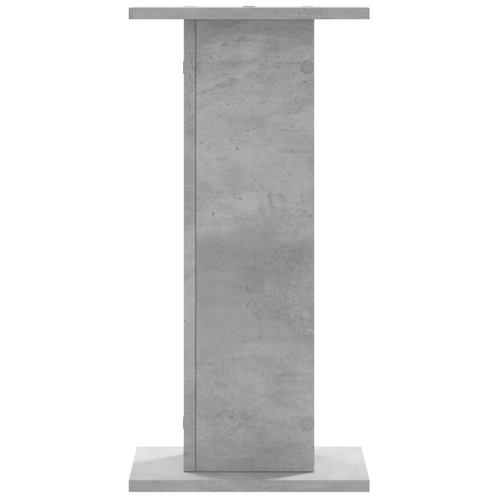 vidaXL Soportes de plantas 2 uds madera gris hormigón 30x30x60 cm