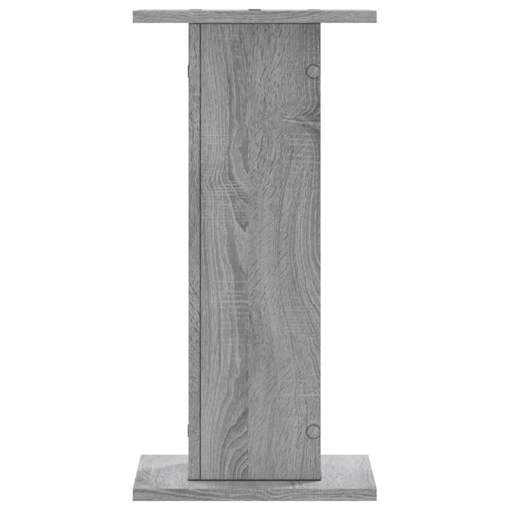 vidaXL Soportes de plantas 2 uds madera gris Sonoma 30x30x60 cm